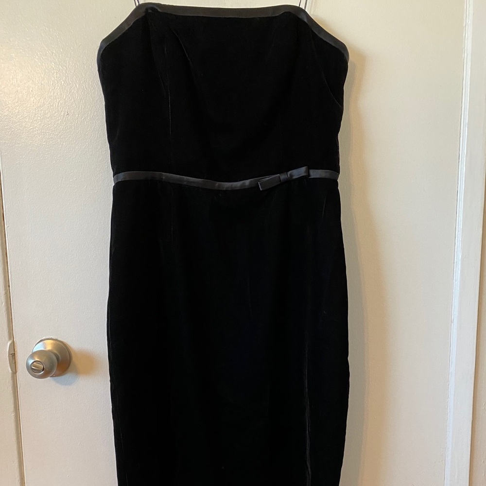 Black velvet Cocktail Dress